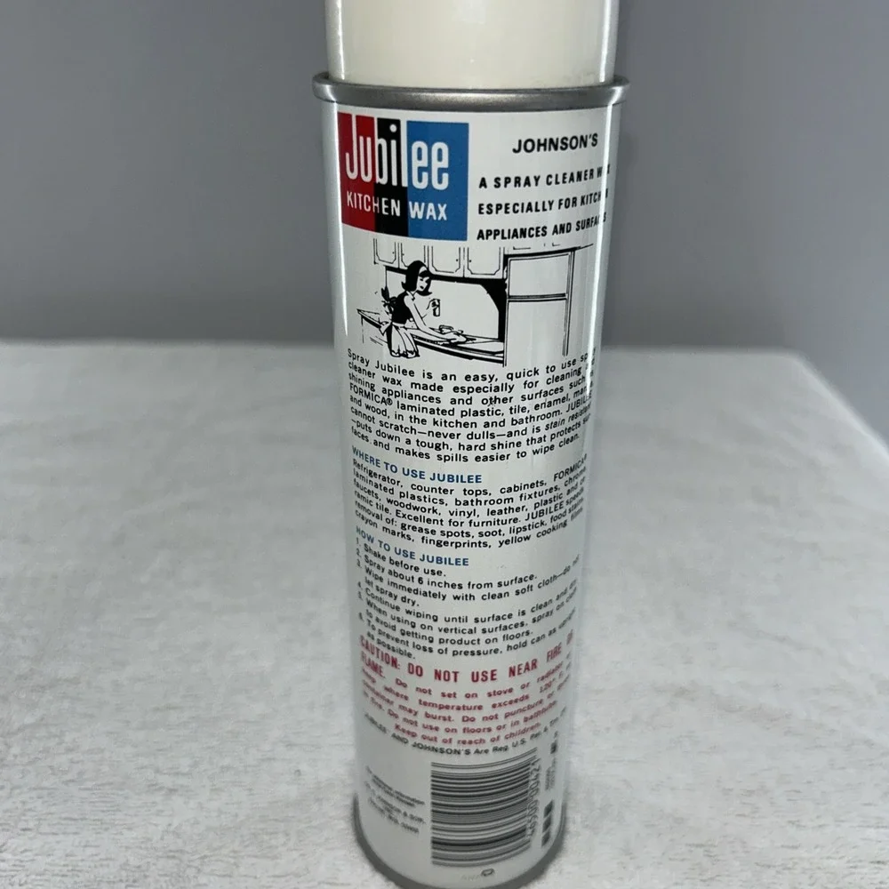 Rare Vintage 1992 JUBILEE Johnson‎ Wax Kitchen Wax & Cleaner 9oz can